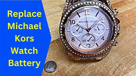 michael kors dw5b battery replacement|michael kors watch battery not working.